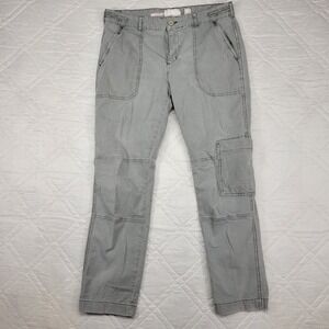 Anthropologie The Wanderer Womens Cargo‎ Utility Pants Straight Leg Gray Size 31